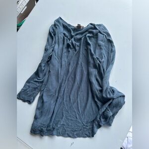 Elegant Blue Women's Top
